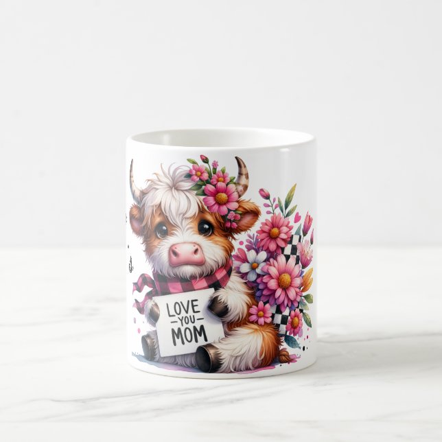Cute Personalised Mother's Day Quote/Cow Coffee Mug (Center)