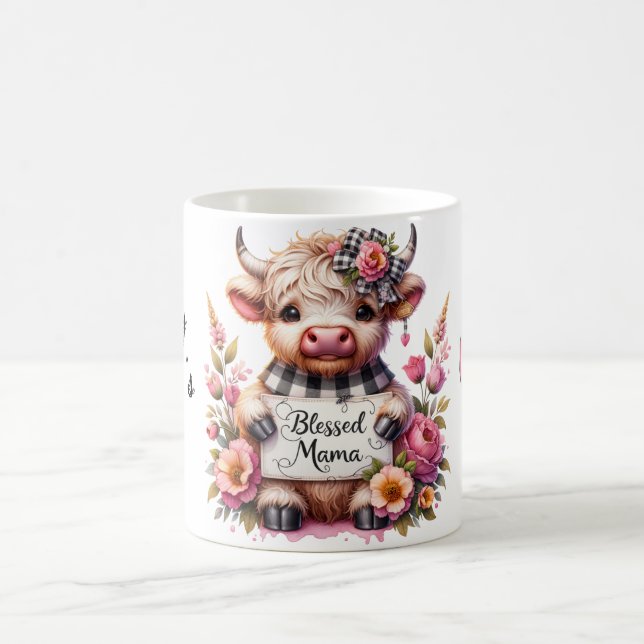 Cute Personalised Mother's Day Quote/Cow Coffee Mug (Center)