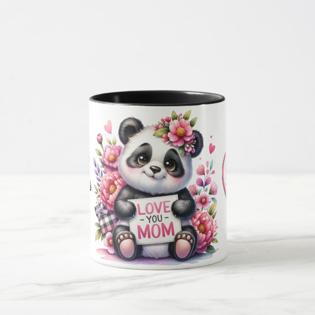 Cute Personalised Mother's Day Quote/Panda Mug (Center)