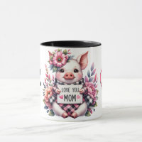 Cute Personalised Mother's Day Quote/Pig