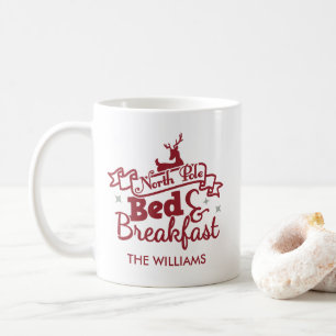 Cute Personalised North Pole Christmas Coffee Mug