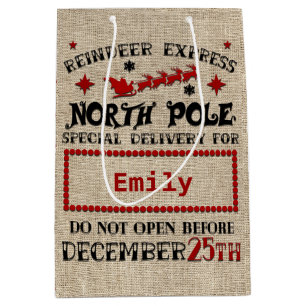 Cute Personalised Official Santa Sack GIFT BAG
