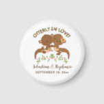 Cute Personalised Otterly in Love Magnet<br><div class="desc">This cute magnet features adorable otters with text "Otterly in Love" and personalised with the couples name and date. Perfect for a couple or newly weds.</div>