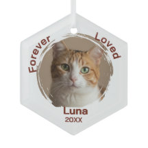 Cute Personalised Pet Cat Forever Loved Memorial