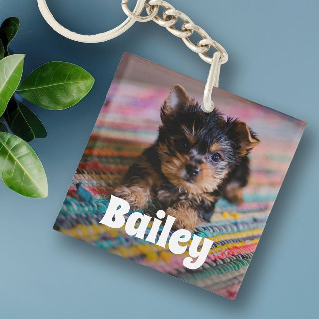Cute Personalised Pet Photo Key Ring (Creator Uploaded)