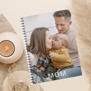 cute personalised photo mum notebook