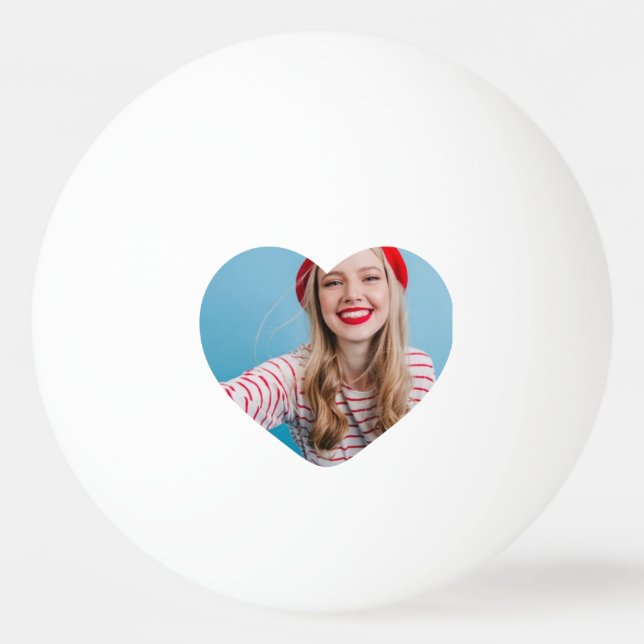Cute personalised photo table tennis Gift idea Ping Pong Ball (Front)