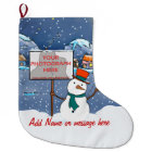 Cute personalised photo Xmas Snowman