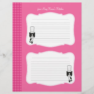 Cute Personalised Recipe Pages