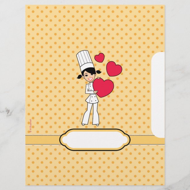 Cute Personalised Recipe Pages (Front)