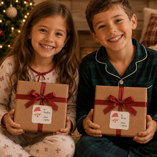 Cute Personalised Santa Gift Tags