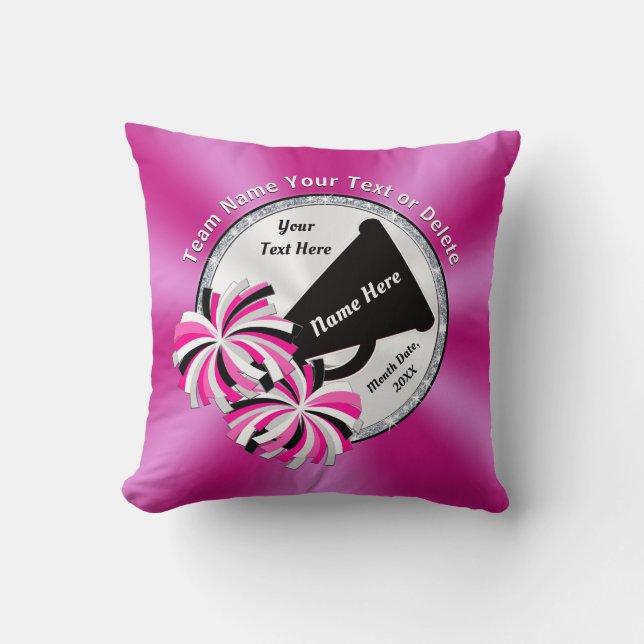Cute Personalised Senior Cheerleader Gift Ideas Cushion (Front)