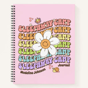 Cute Personalised Sleepaway Camp Teen Notebook
