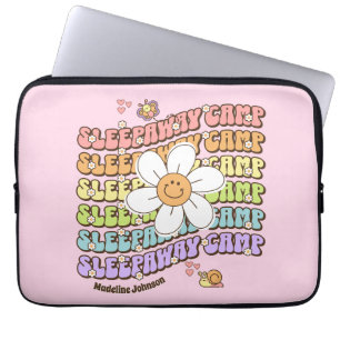 Cute Personalised Sleepaway Summer Camp Laptop Sleeve