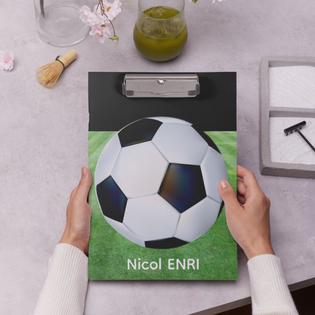 Cute Personalised Soccer Clipboard for Kids  (Creator Uploaded)