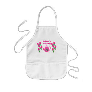 Cute Personalised Tea Party Apron For Kids