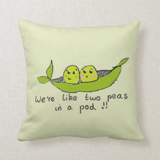 Cute personalised two peas in a pod