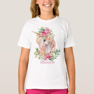 Cute Personalised Unicorn T-Shirt