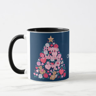 Cute Personalised Valentine's Day Tree Mug