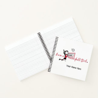 Cute Personalised Volleyball  Notebook