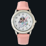 Cute Personalised Watercolor Mermaid Kingdom Watch<br><div class="desc">Add your child's name to this cute watercolor magical mermaid underwater kingdom. A perfect gift for birthday,  back to school,  or Christmas. Kid's watch. Choose your own watch band colour.</div>