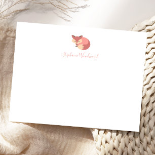 Cute Personalised Woodland Fox Card