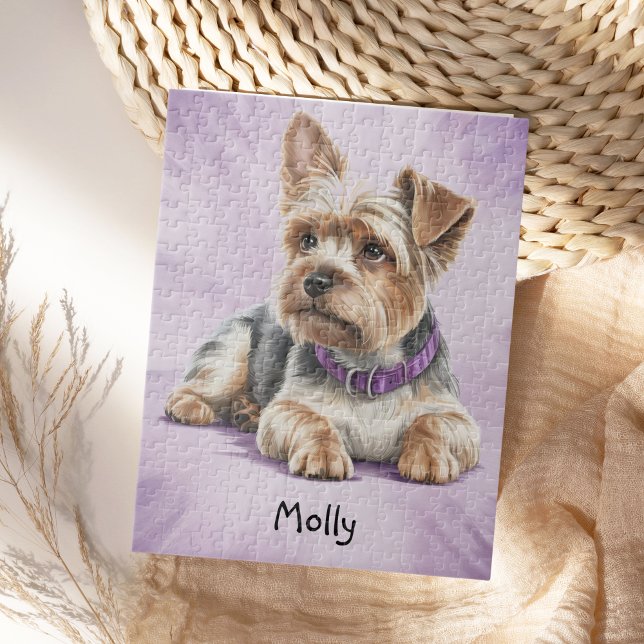 Cute Personalised Yorkie Jigsaw Puzzle (Creator Uploaded)