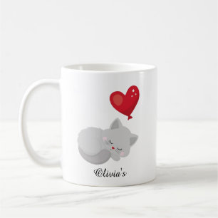 Cute Personalized Cat Lover Gift Coffee Mug