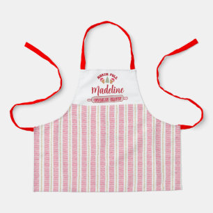 Cute Personalized Cookie Crew Christmas Apron