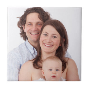 Cute Personalized Family Photo Tile