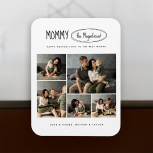 Cute Personalized Mothers Day Family Photo Magnet