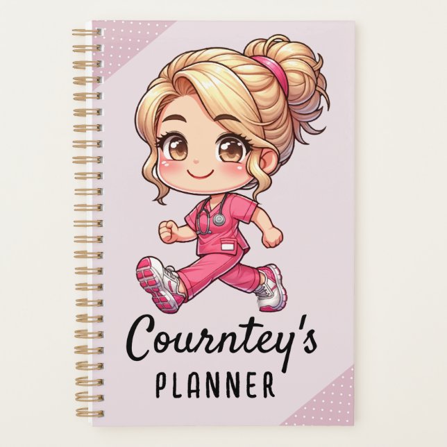 Cute Personalized Nursing Planner (Front)
