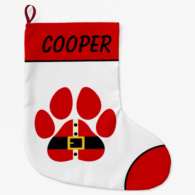 Cute Personalized Pet Christmas Stocking (Front)