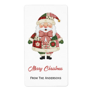 Cute Personalized Santa Christmas Holiday