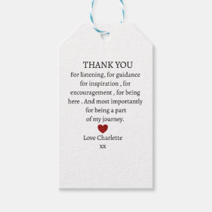 cute personalized thank you love gift tags