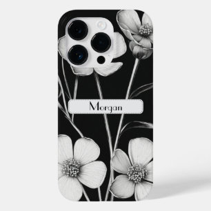 Cute Personalized white Floral Wildflower Case-Mate iPhone 14 Pro Case