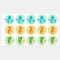 cute personnalised baby dragon labels