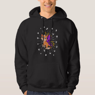 Cute Pet Animal  Kitty Cat Owner Magical Butterfly Hoodie