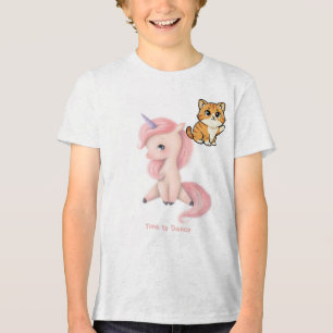 Cute pet cat design t-shirt Tri-Blend shirt