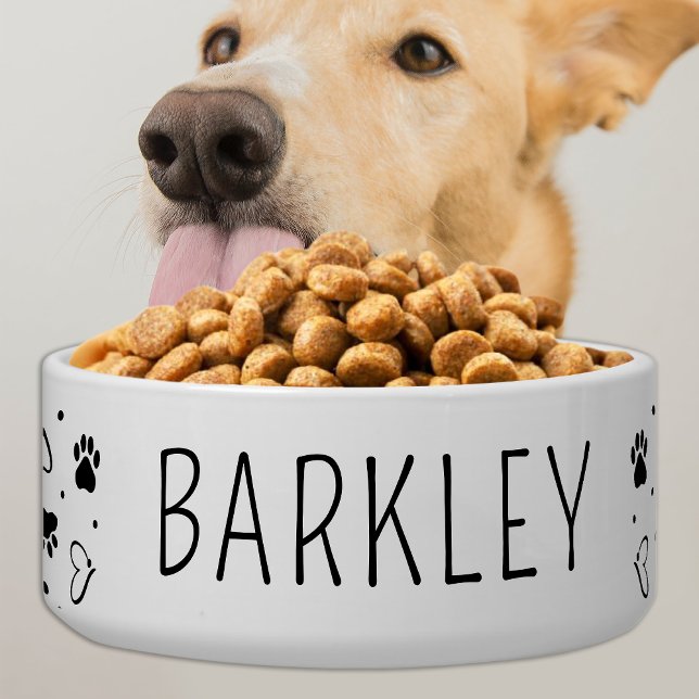 Cute Pet Dog Personalised Puppy Food Water Ceramic (Creator Uploaded)