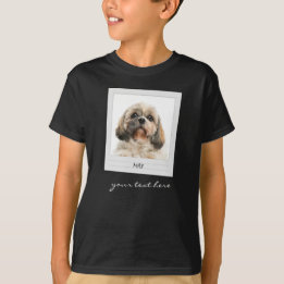Cute Pet Dog Photo Personalised Birthday T-Shirt