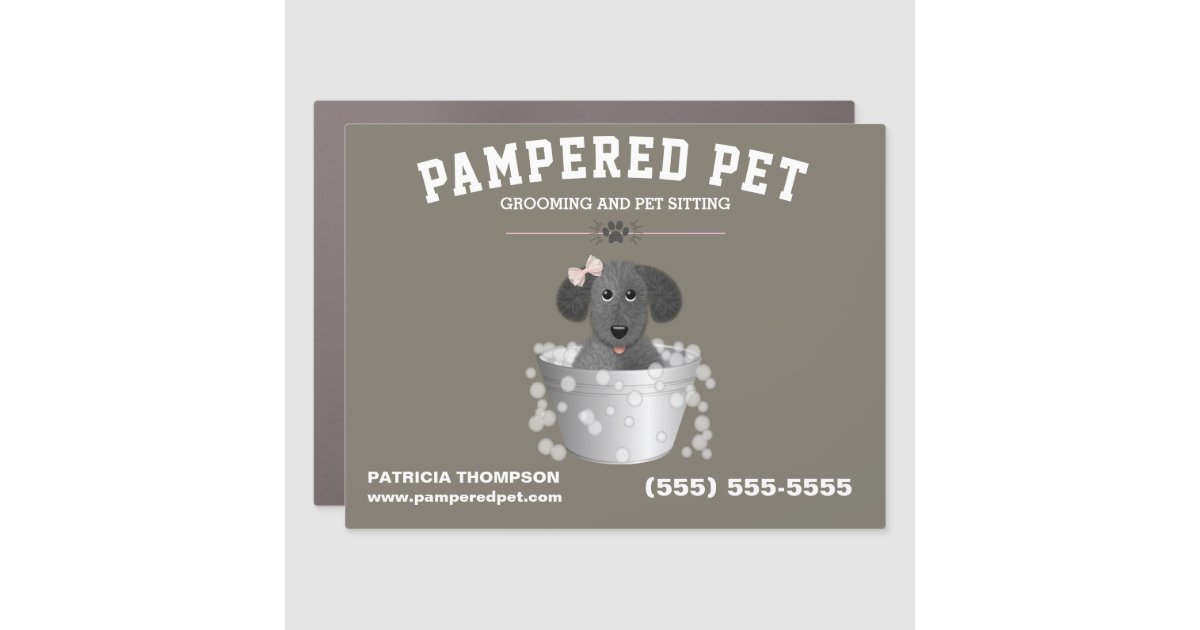 Cute Pet Grooming Business Car Zazzle