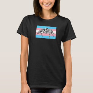 Cute Pet Jumping Spider Trans Transgender Pride Fl T-Shirt