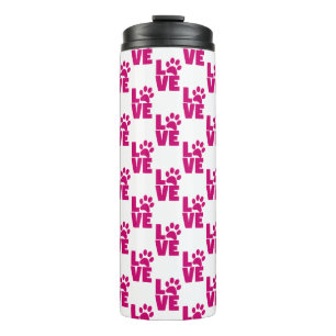 Cute Pet Lover Thermal Tumbler - Unique Commuter 