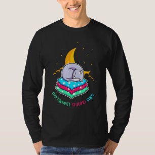 Cute Pet Moon Night Sleepy Napping Sleeping Animal T-Shirt
