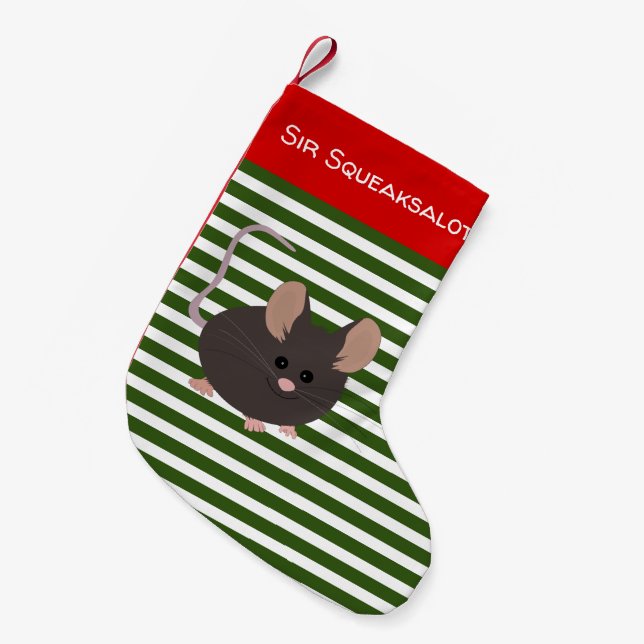 Cute Pet Mouse Christmas Stocking (Front (Hanging))