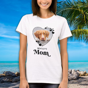 Cute Pet Mum Photo Custom Dog  T-Shirt