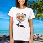 Cute Pet Mum Photo Custom Dog  T-Shirt<br><div class="desc">Dog Mum ... Surprise your favourite Dog Mum this Mother's Day , Christmas or her birthday with this super cute custom pet photo t-shirt. Customise this dog mum shirt with your dog's favourite photos, and name. This dog mum shirt is a must for dog lovers and dog moms! Great gift...</div>