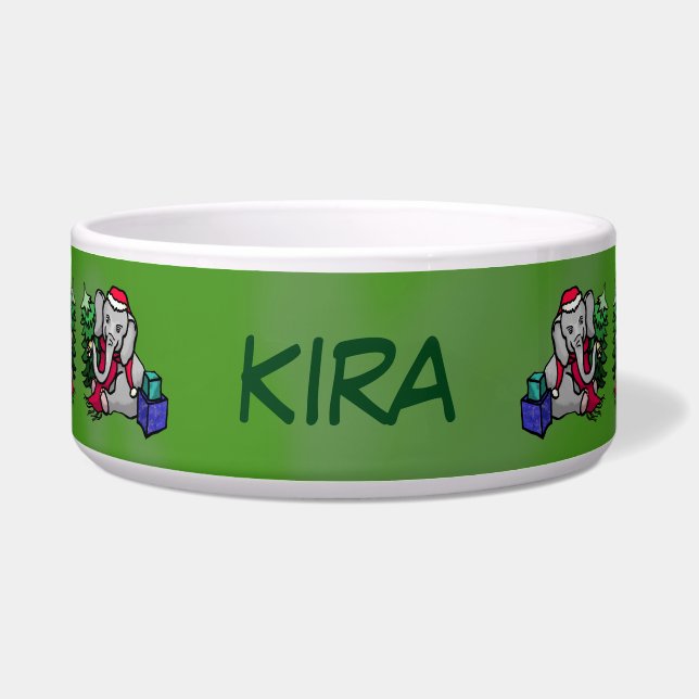 Cute Pet Name Christmas Elephants (Front)