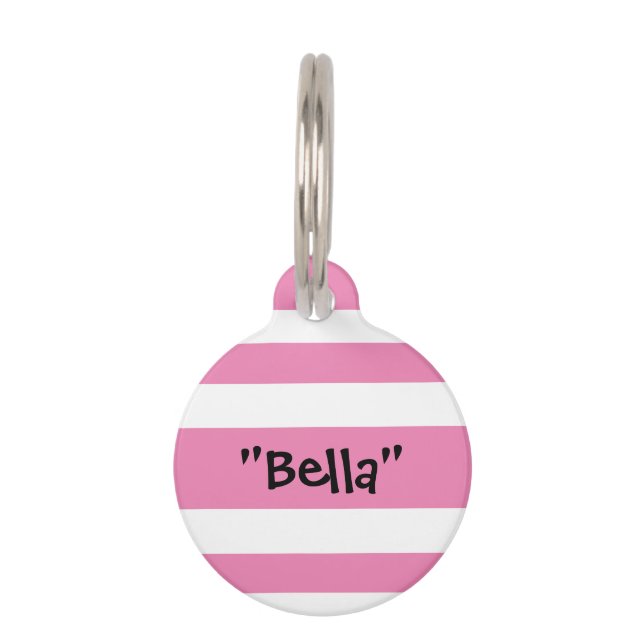 Cute Pet Name QR Code Custom Pet Tag (Front)